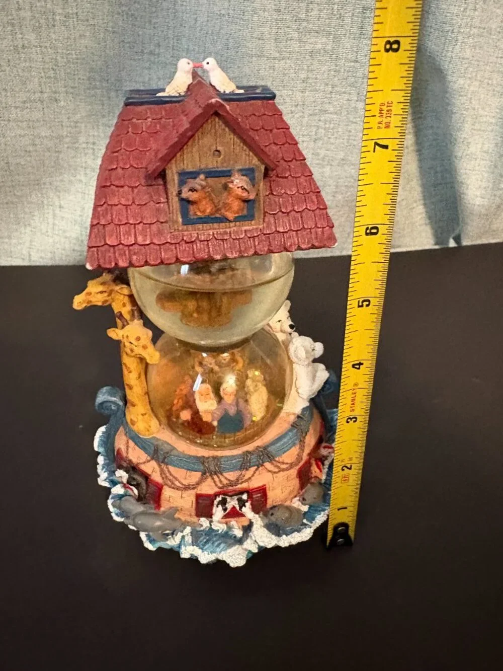Noah's Ark Musical Double Snow Globe
